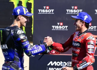Quartararo Delighted by Battles with Marquez and Acosta on Way to Catalunya Sprint Podium